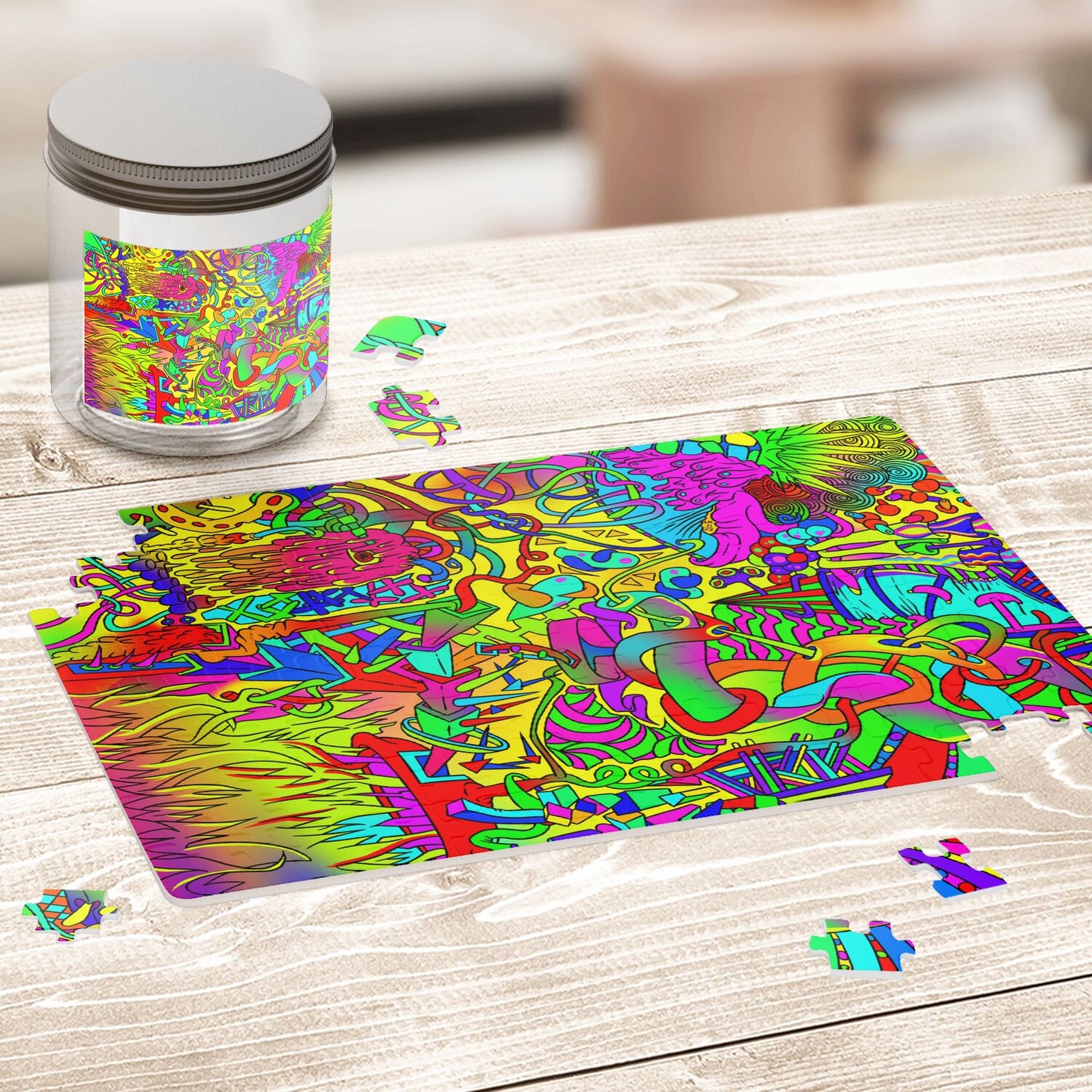 The L Boogie II - Color Jigsaw Puzzle - Available in 120 or 252 pieces.