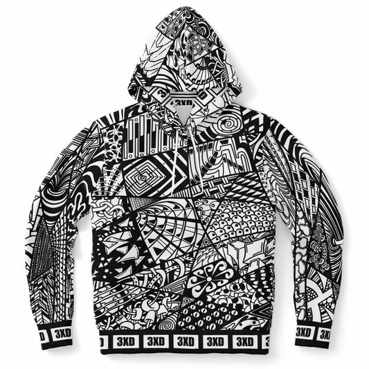 Men's The Zen Boogie Hoodie - Black and White Hoodie