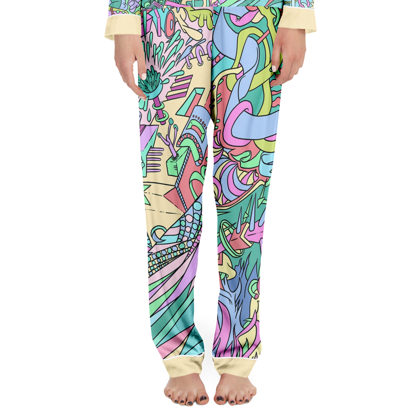 Women's Pajamas L Boogie Pastel