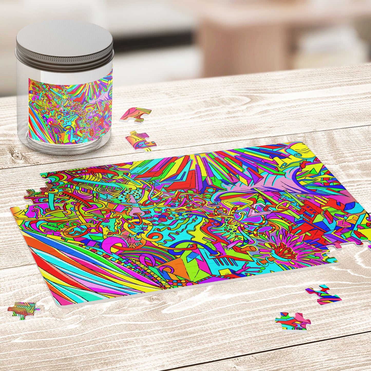 The L Boogie I - Color Jigsaw Puzzle - Available in 120 or 252 pieces