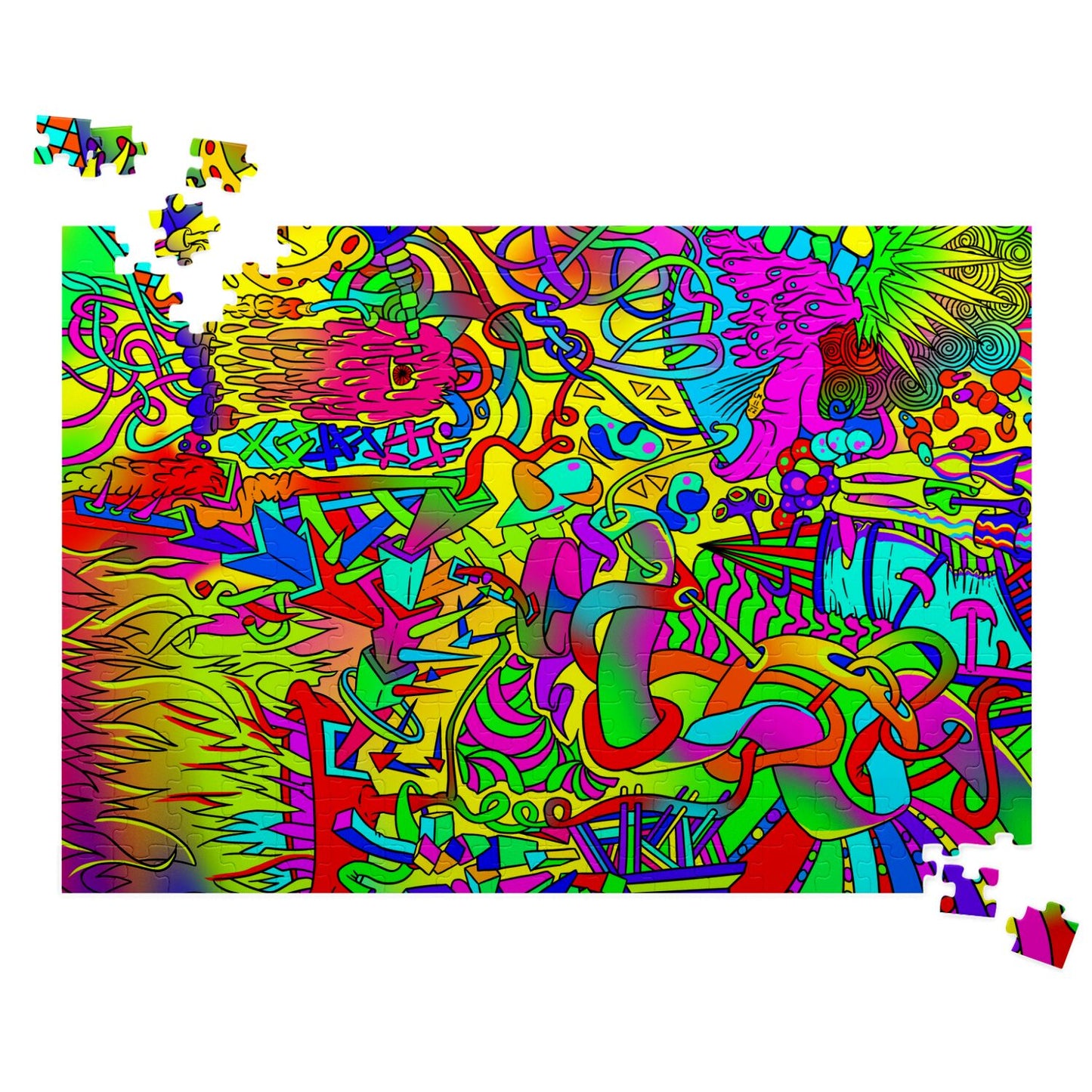 The L Boogie II - Color Jigsaw Puzzle - Available in 120 or 252 pieces.