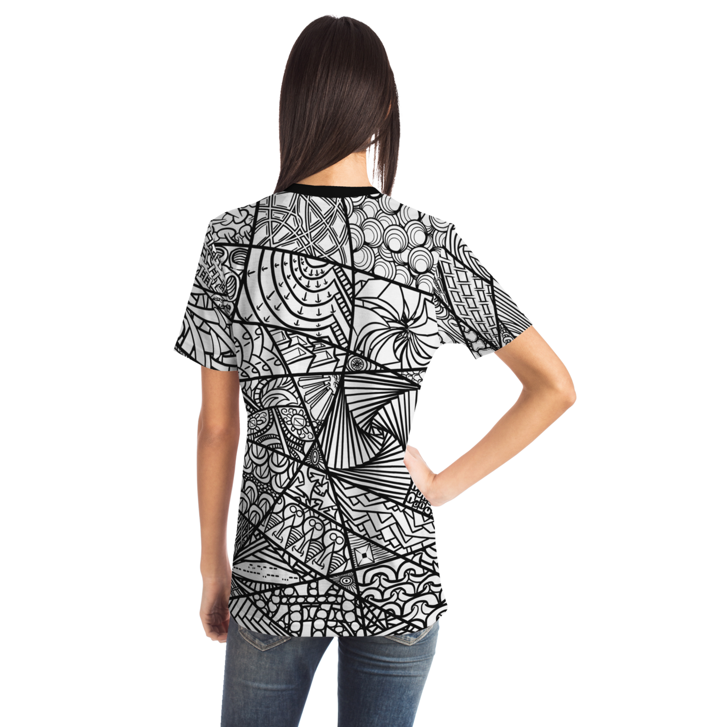 Women's Zen Boogie - Black and White T-Shirt