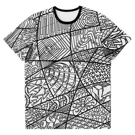 Women's Zen Boogie - Black and White T-Shirt