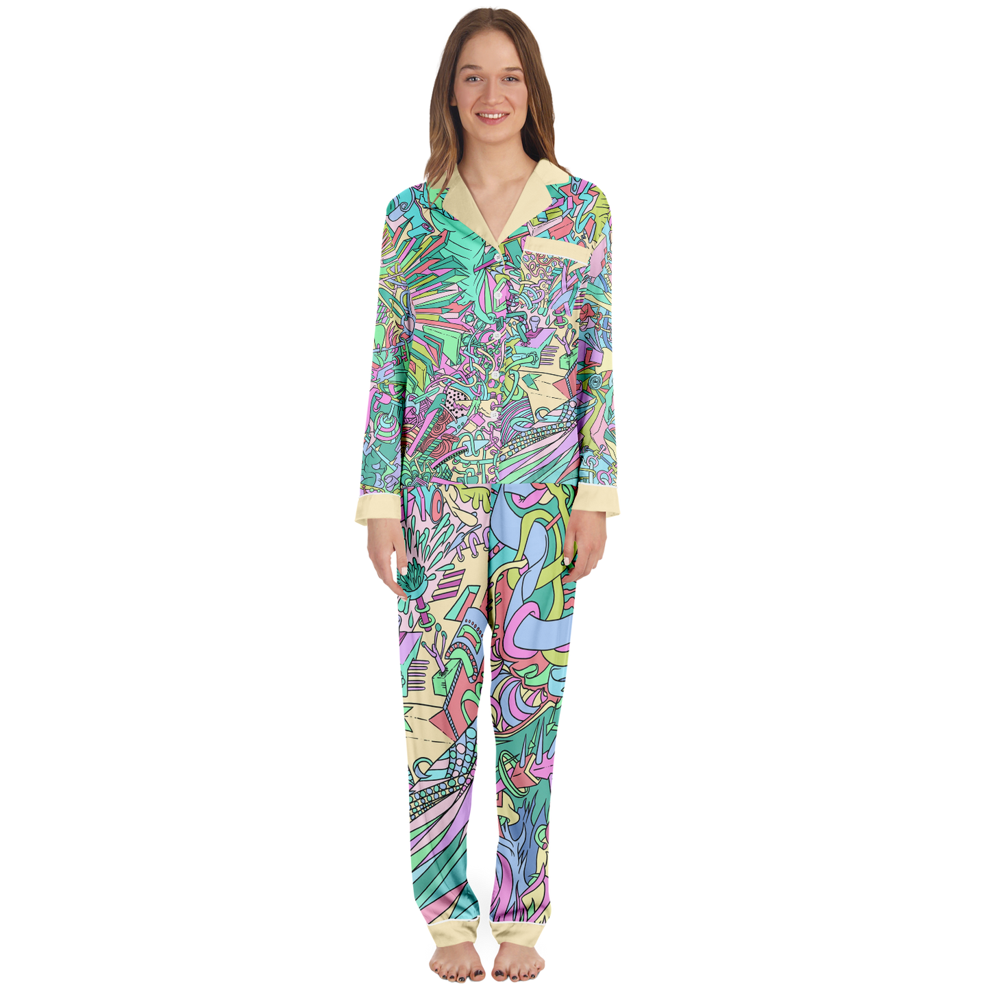 Women's Pajamas L Boogie Pastel