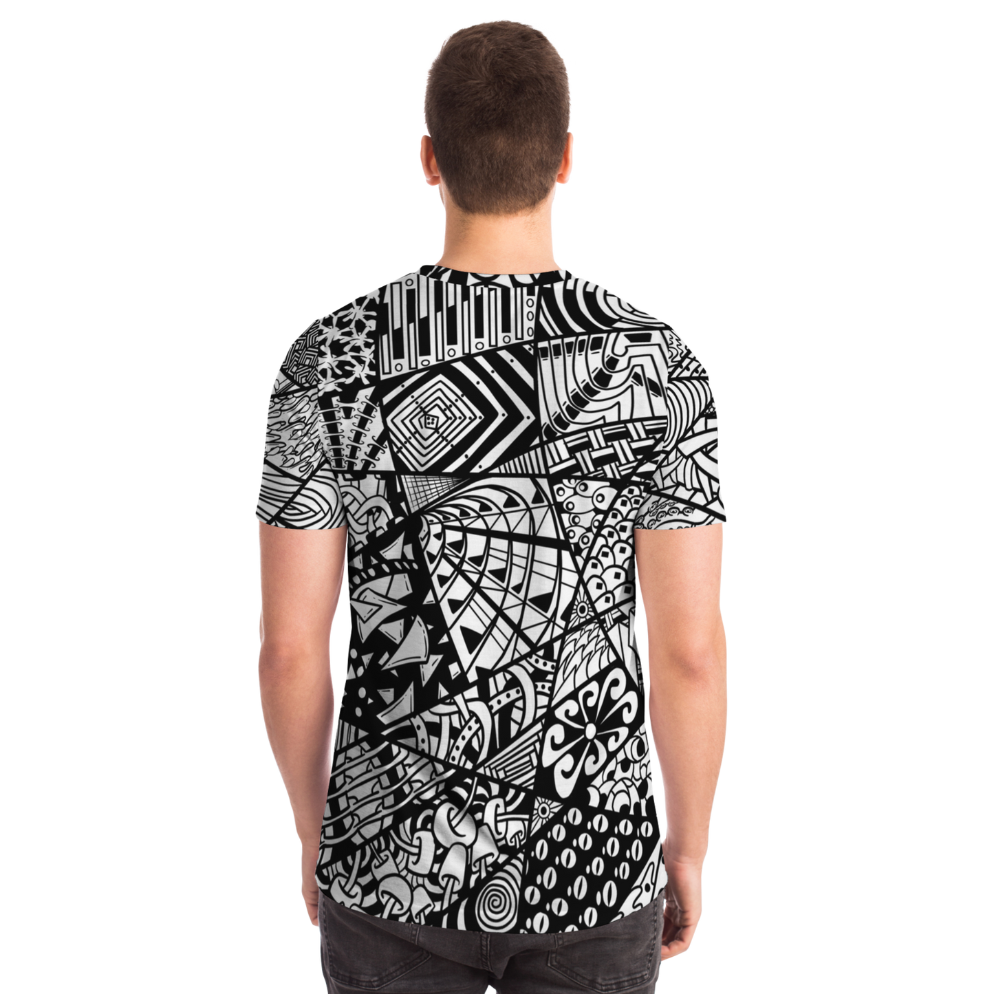 Men's Zen Boogie - Black and White T-Shirt