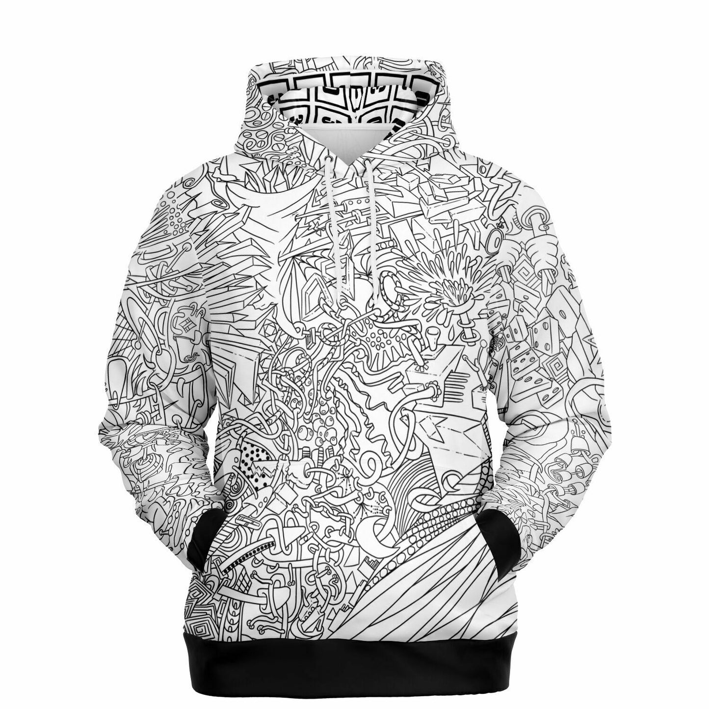 Men's The L Boogie - Black and White Hoodie