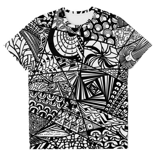 Men's Zen Boogie - Black and White T-Shirt