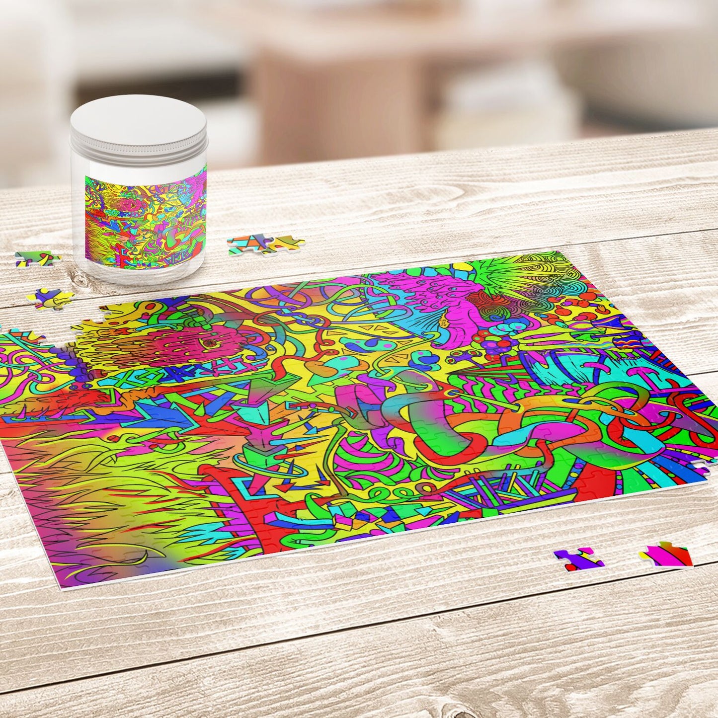 The L Boogie II - Color Jigsaw Puzzle - Available in 120 or 252 pieces.