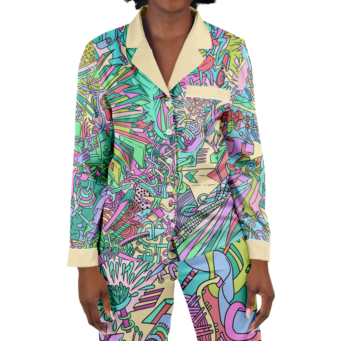 Women's Pajamas L Boogie Pastel