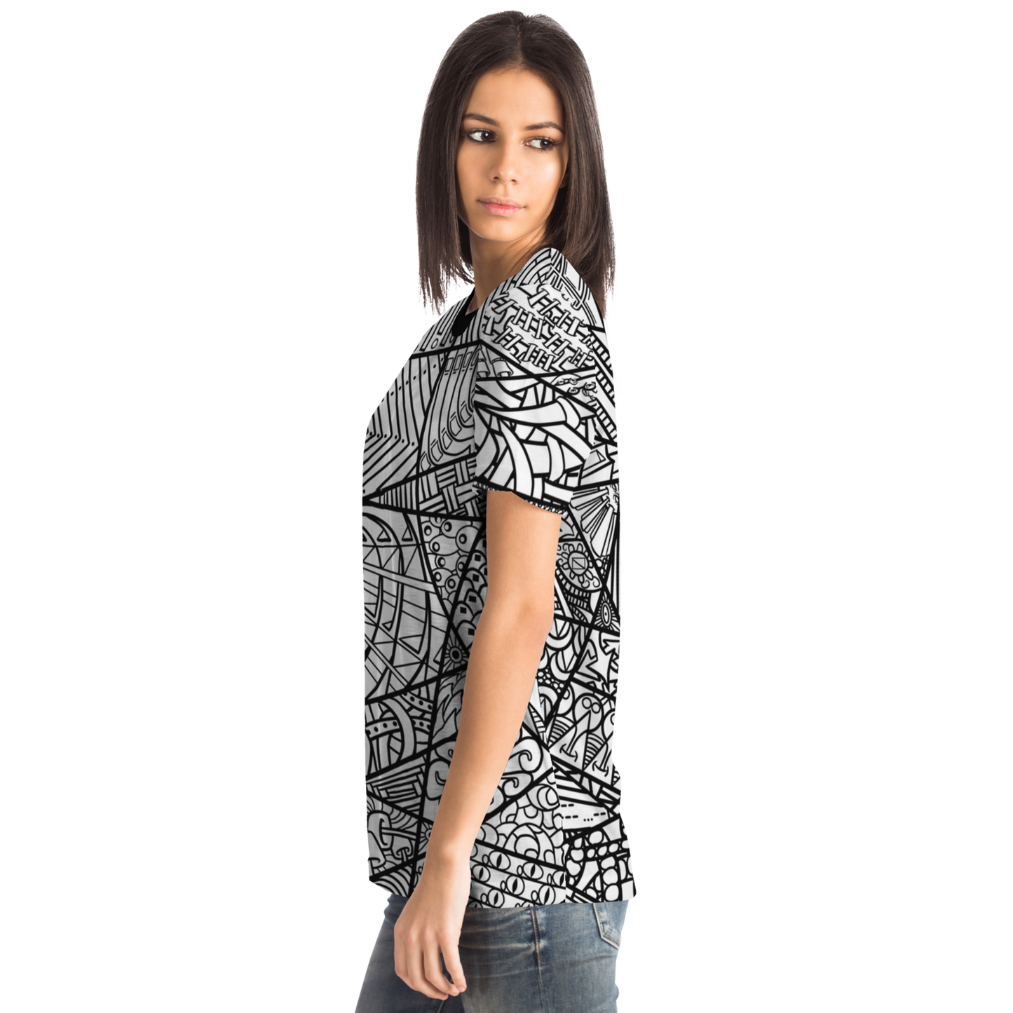 Women's Zen Boogie - Black and White T-Shirt