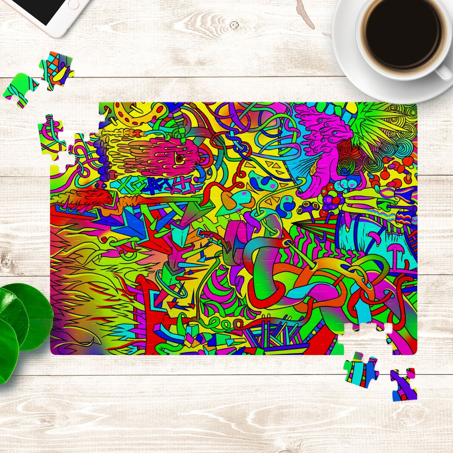 The L Boogie II - Color Jigsaw Puzzle - Available in 120 or 252 pieces.