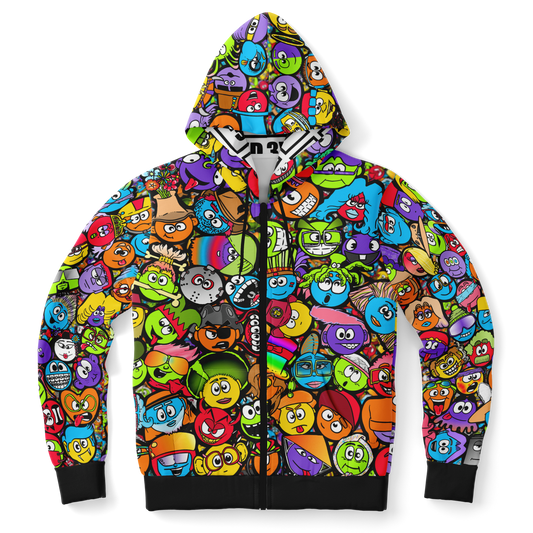 Women's Smilie Zip Up Hoodie