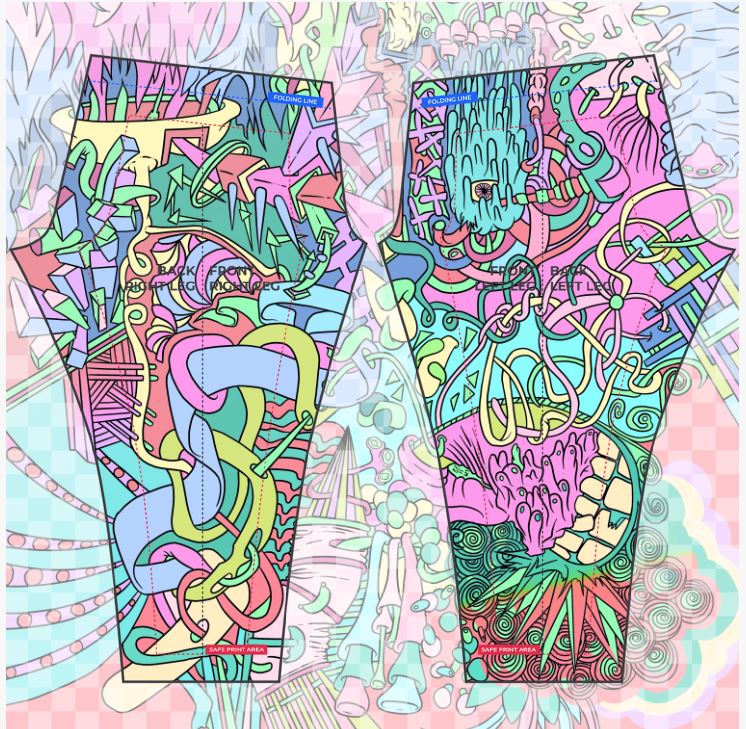 The L Boogie II- Pastel Leggings