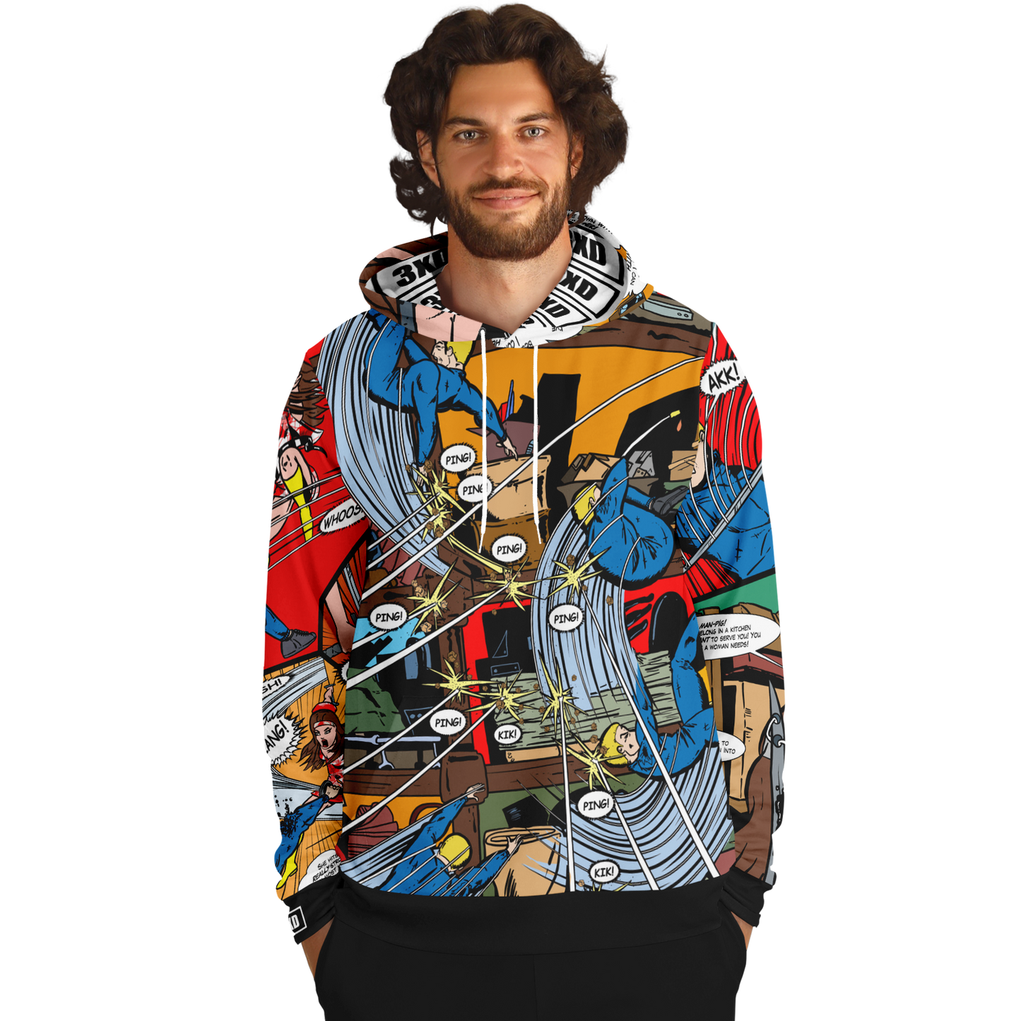 Men's Battle between Maximo and Venezuela Sunrise - Color Hoodie