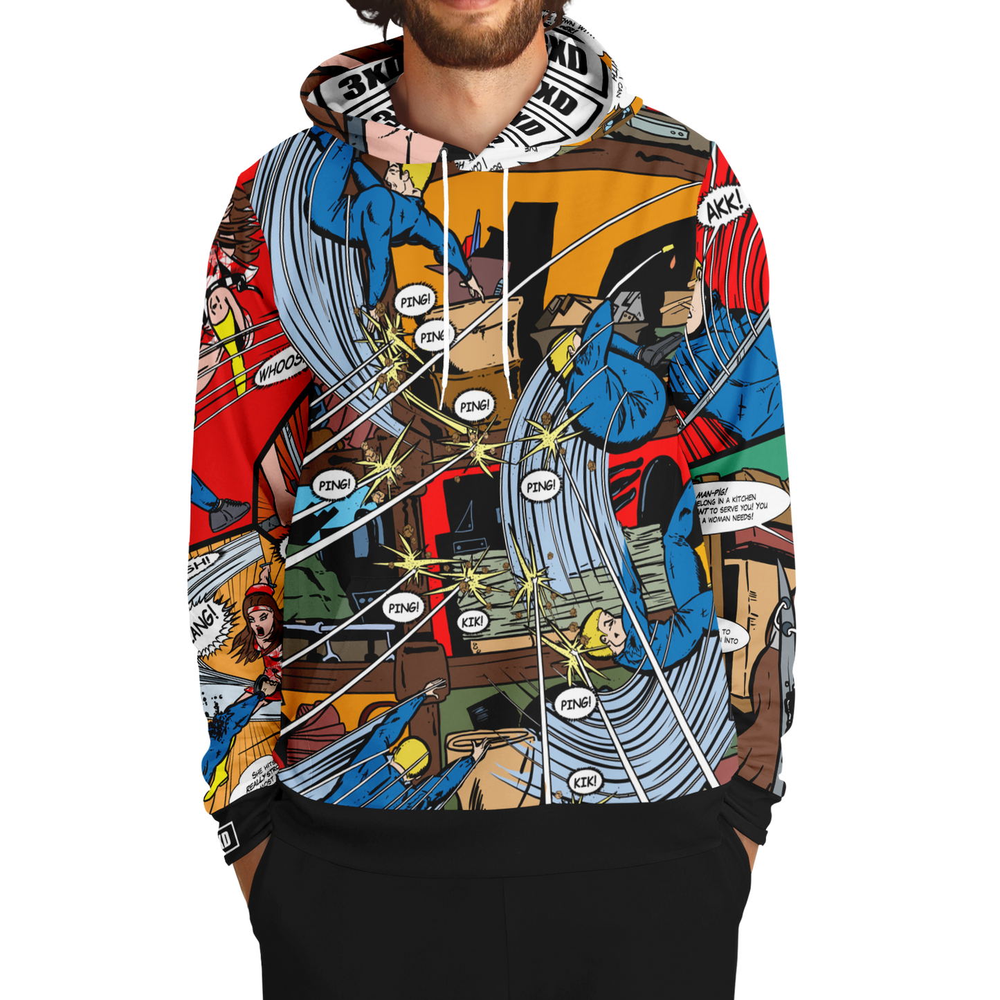 Men's Battle between Maximo and Venezuela Sunrise - Color Hoodie