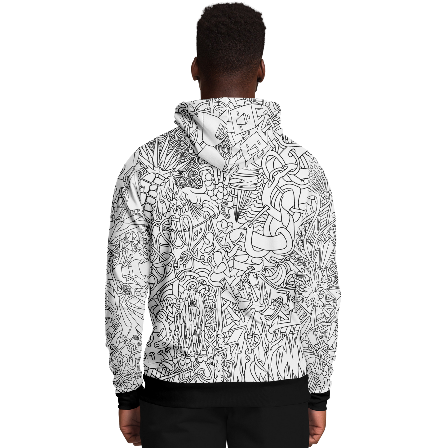 Men's The L Boogie - Black and White Hoodie