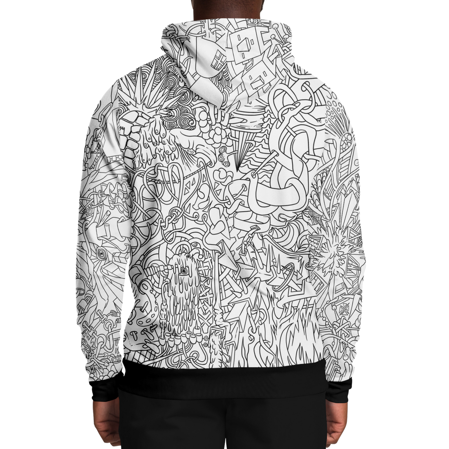 Men's The L Boogie - Black and White Hoodie