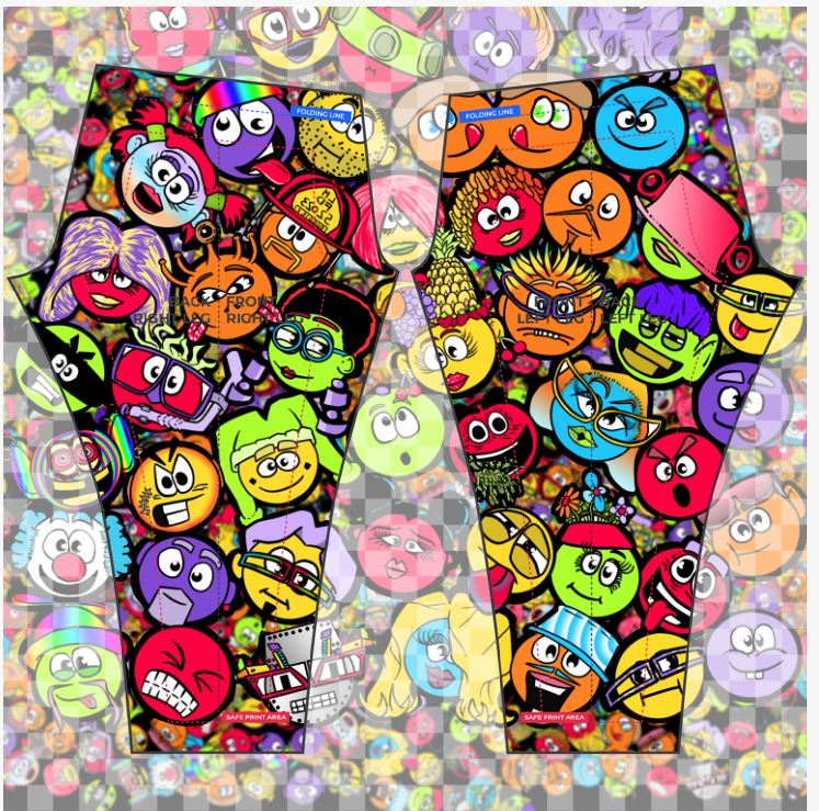 Smilie II - Color Leggings